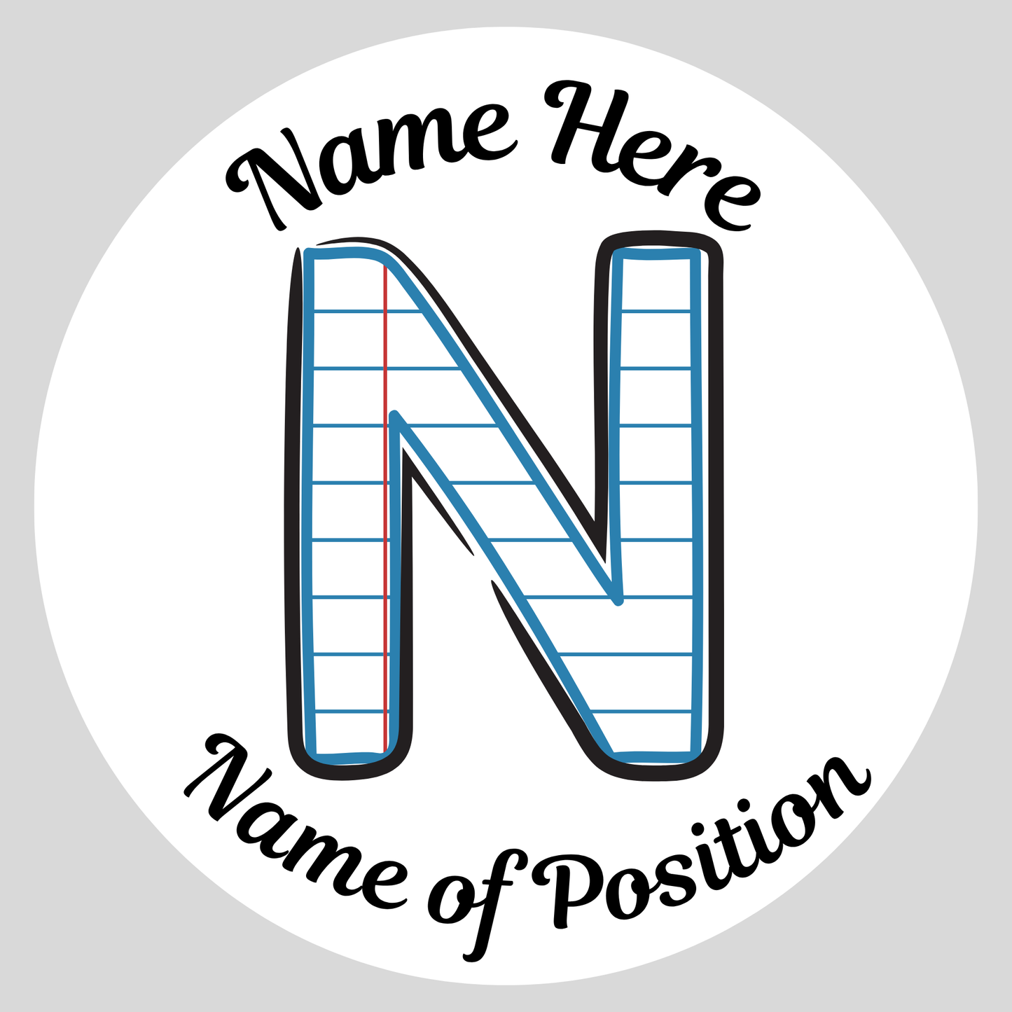 Initial Door Sign