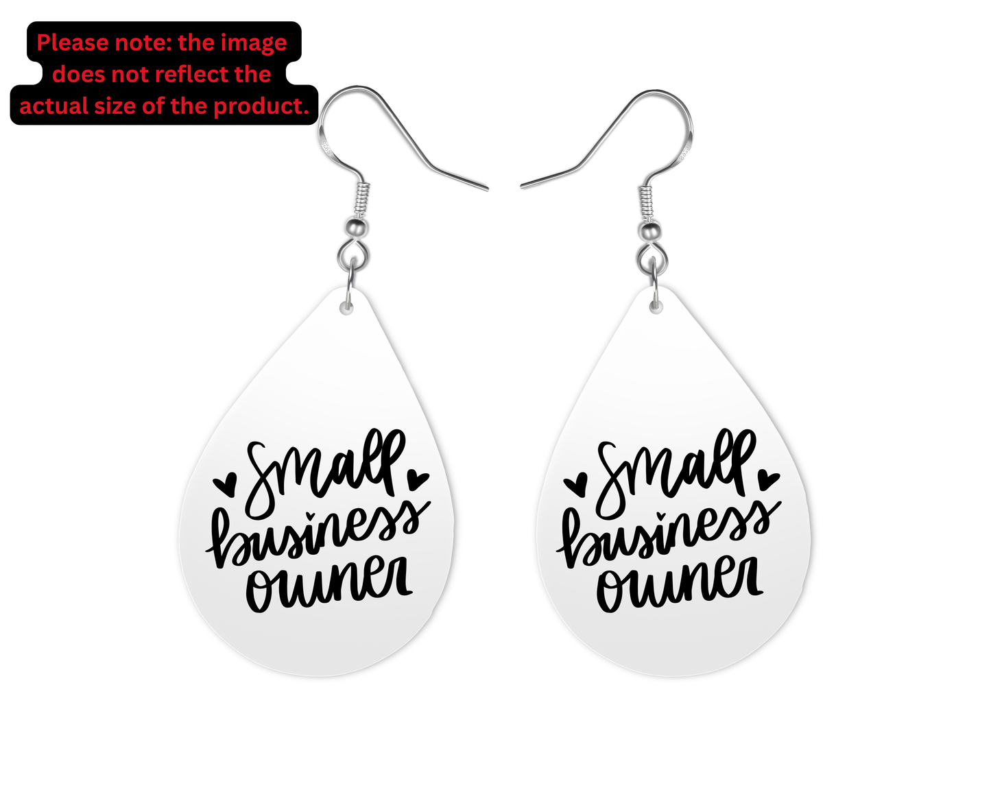 Small Business Owner Teardrop Earrings